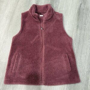 Maurices Women's Fleece Vest - Mauve/Pink